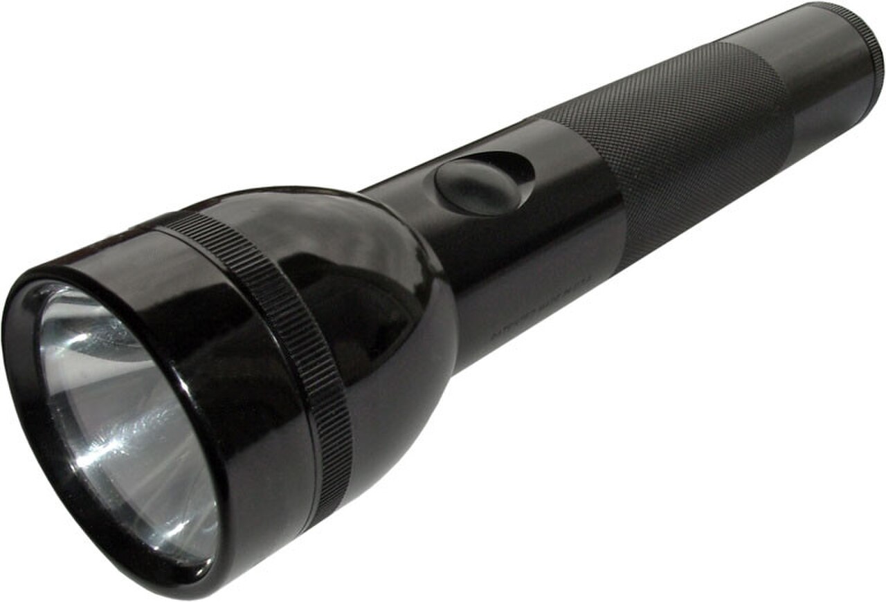 Lampe torche allumée